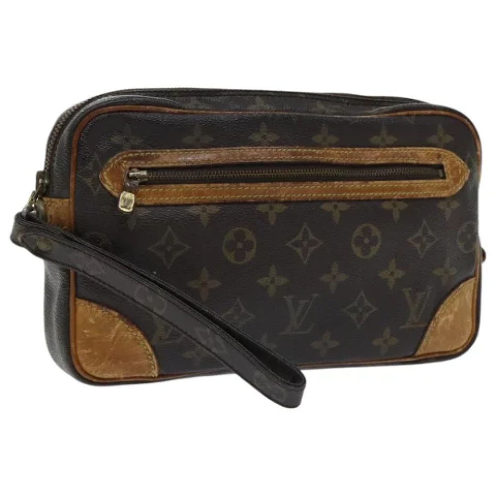 Louis Vuitton Vintage Pre-owned Canvas clutches Brown Dames