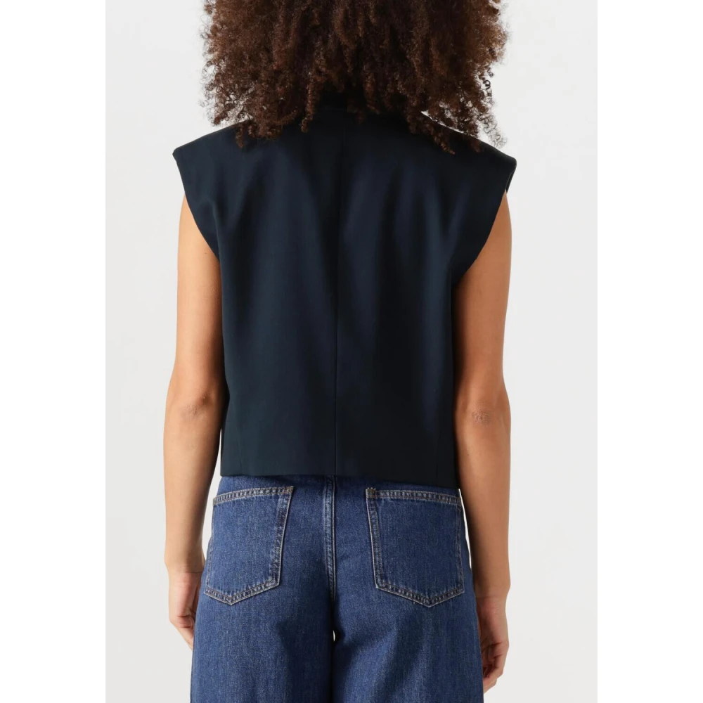 Copenhagen Muse Navy Gilet Elegant Stijlvol Vrouwen Blue Dames