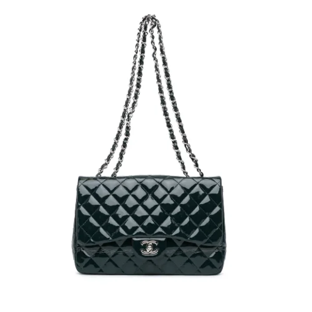 Chanel Vintage Pre-owned Leather chanel-bags Blue Dames