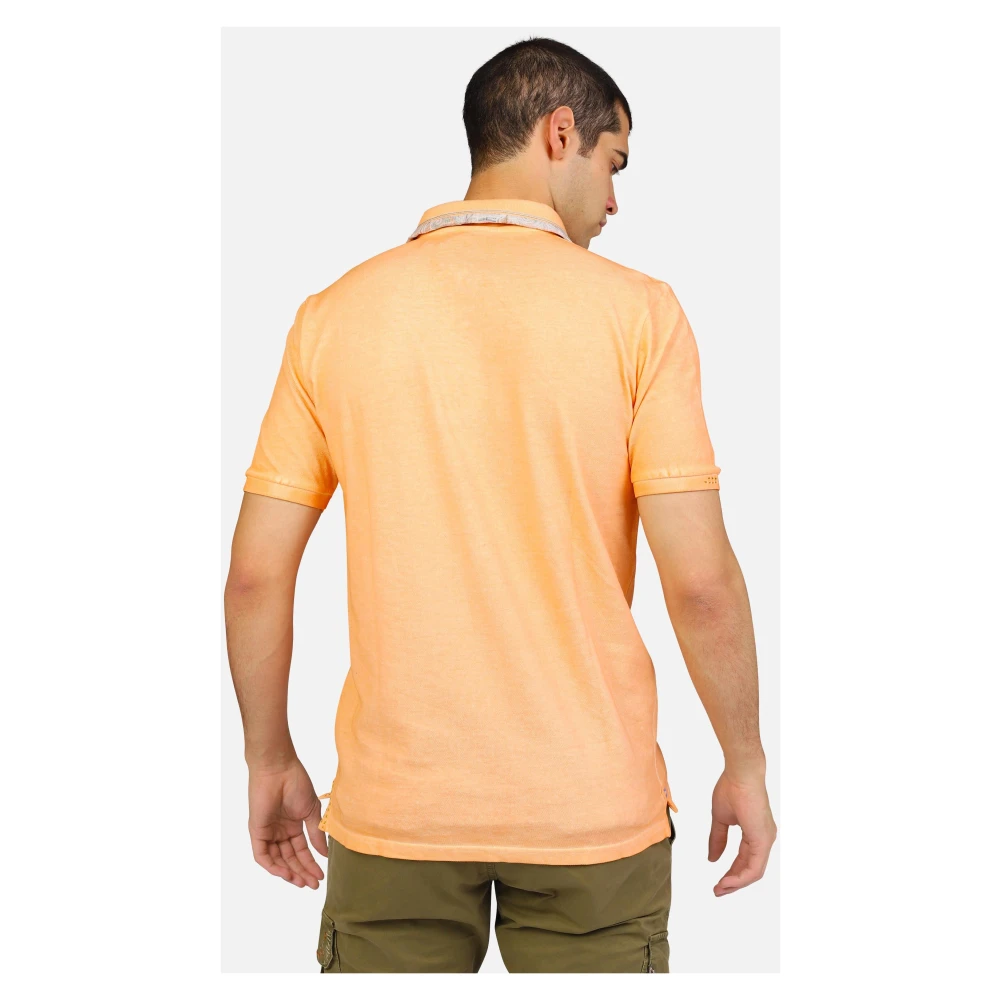 BOB Handgeborduurd Polo Shirt Orange Heren