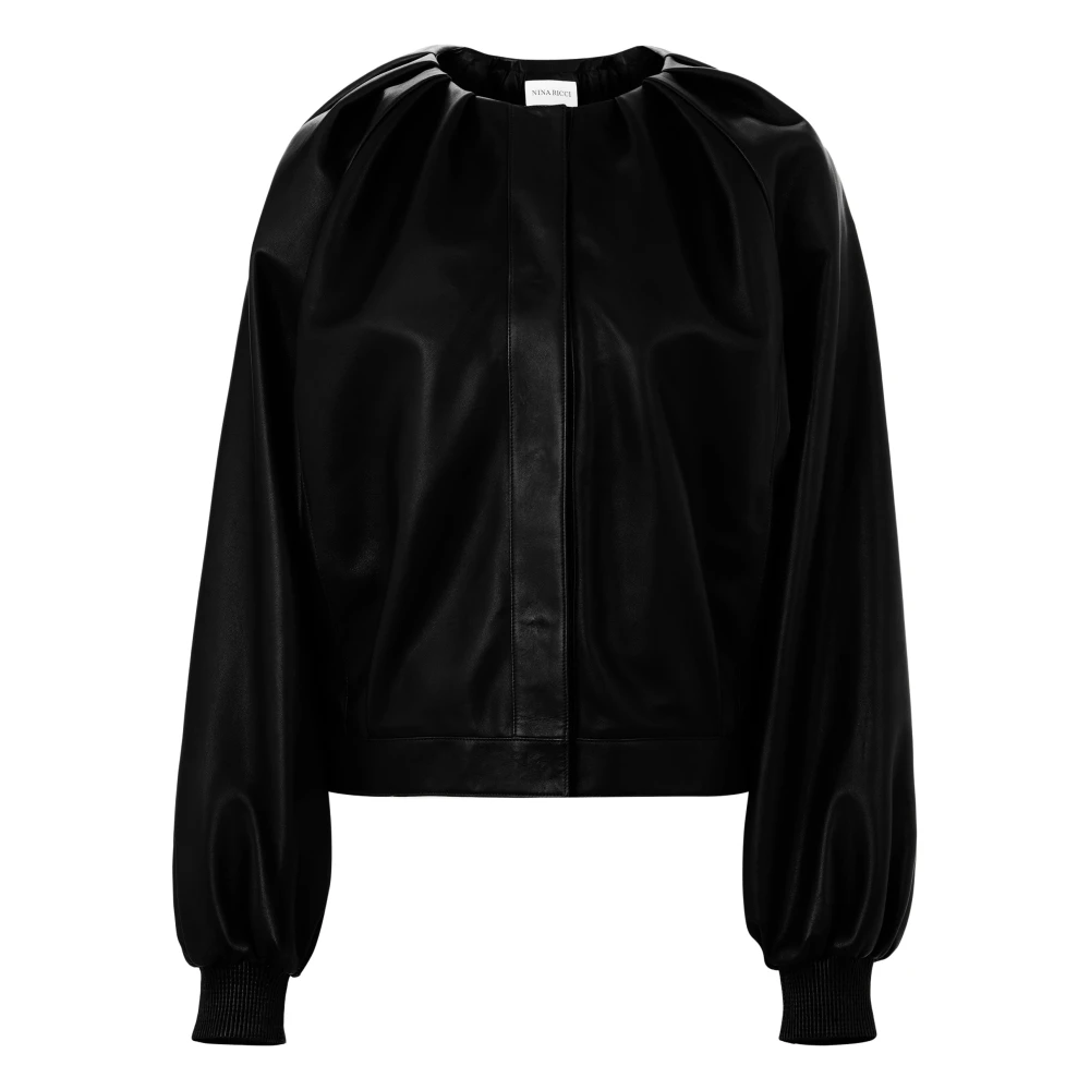 Nina Ricci Korte Bomber IN Nappa Black Dames