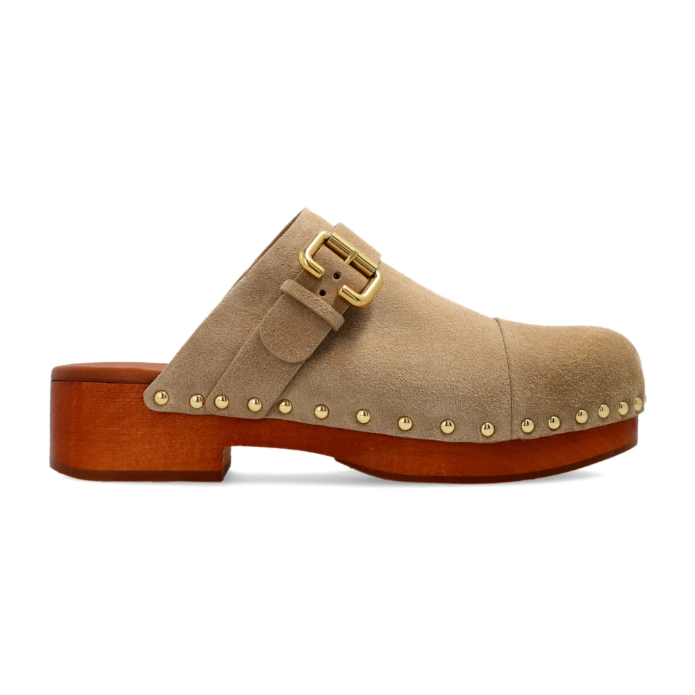 Chloé Women's Beige Jeannette Clogs - Clogs - 7 Uk - Shoes