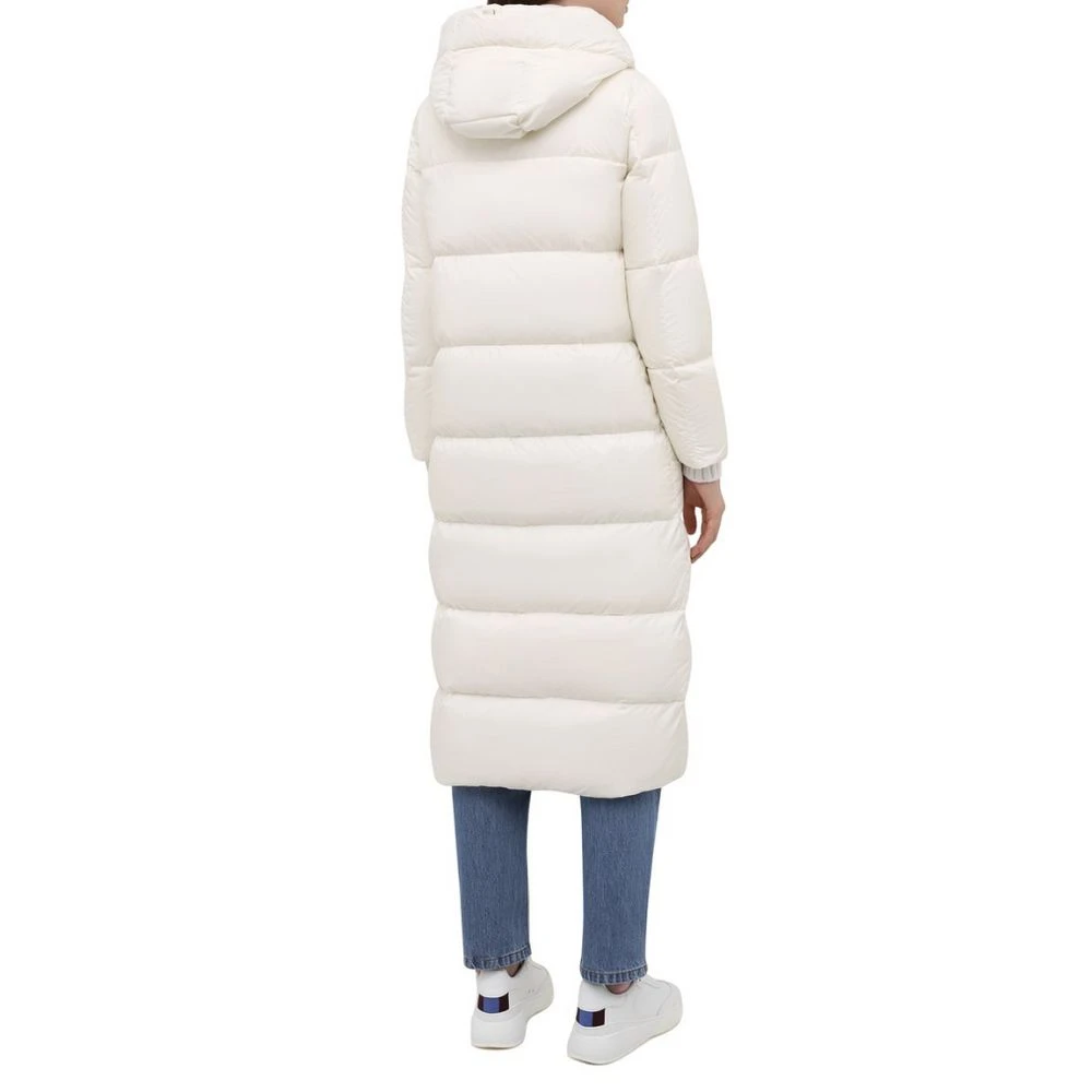 Herno Nylon jas met capuchon en rits White Dames
