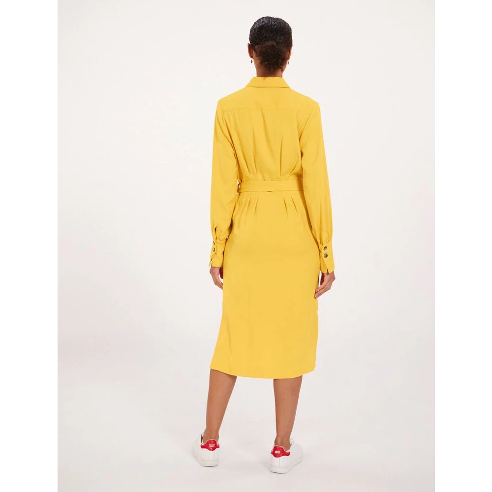 Ines De La Fressange Paris Rosabella Oker Overhemdjurk Yellow Dames