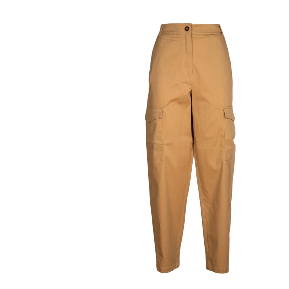 Iblues Tapered Trousers Beige Dames