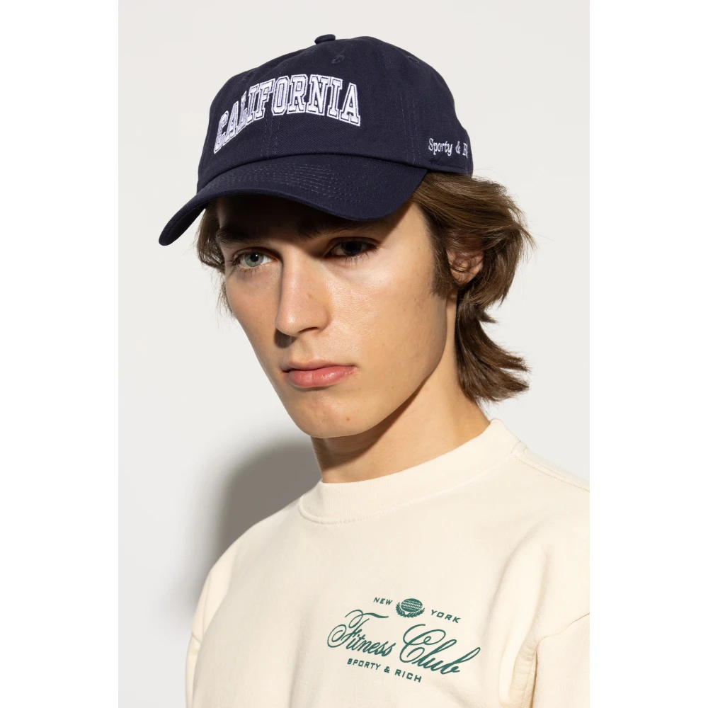 Sporty & Rich Pet met klep Blue Unisex