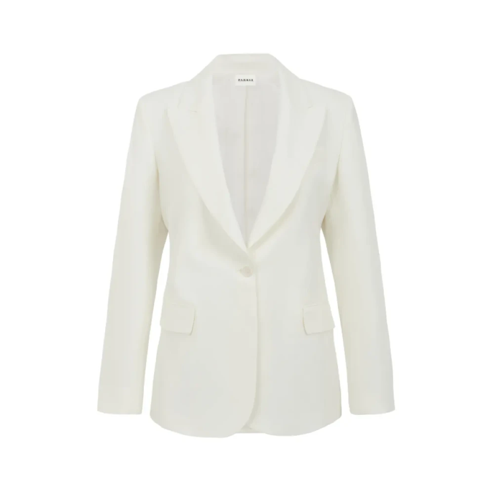 P.a.r.o.s.h. Crème Jas voor Stijlvolle Outfits Beige Dames