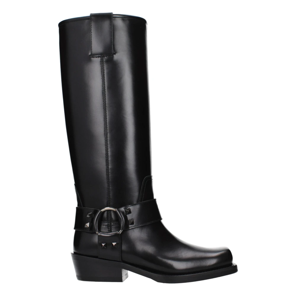 Valentino Garavani Women's Black F85437 High Boots - High Boots - 4 Uk- Shoes