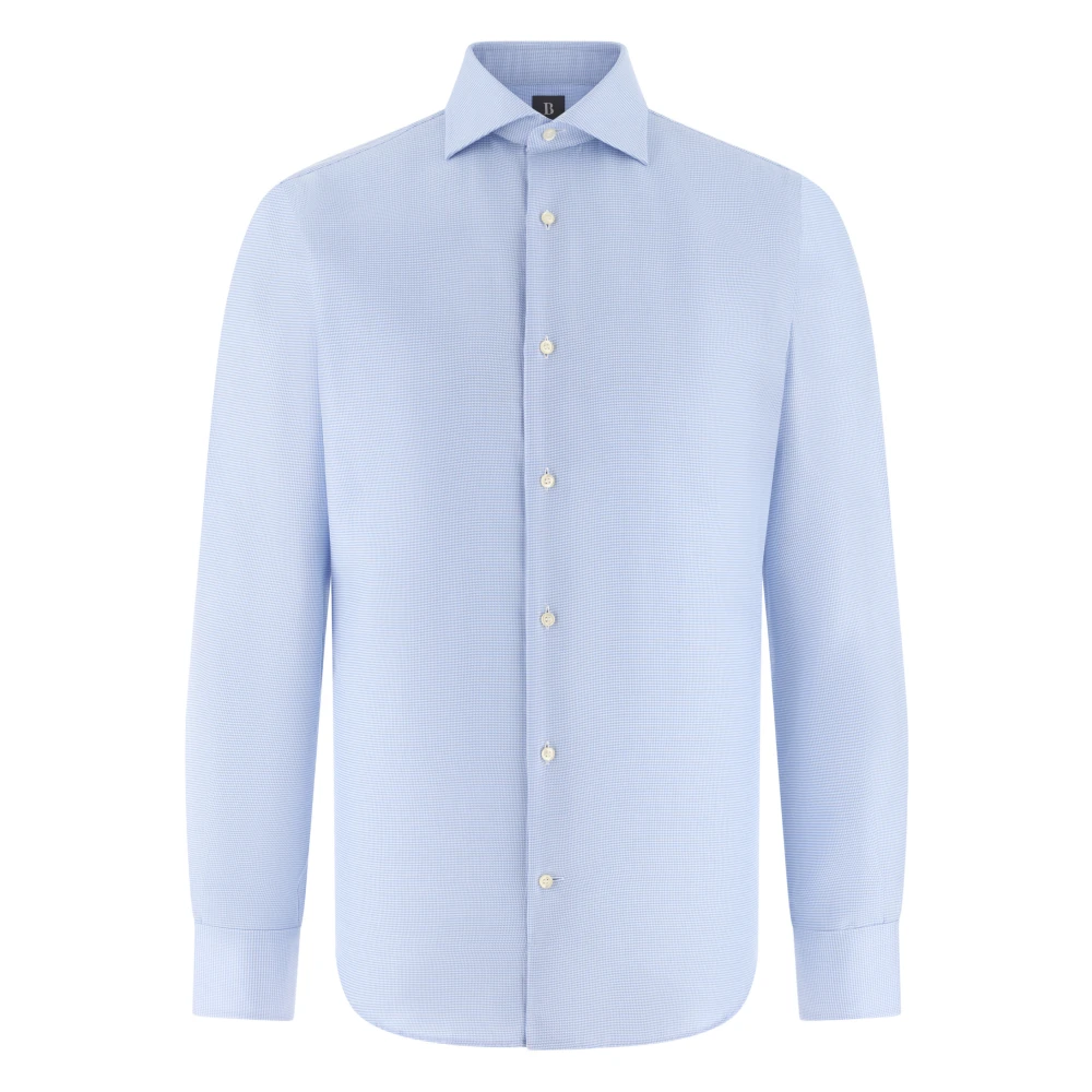 Boggi Milano Herren Blau Ultimate Non-Iron Hemd