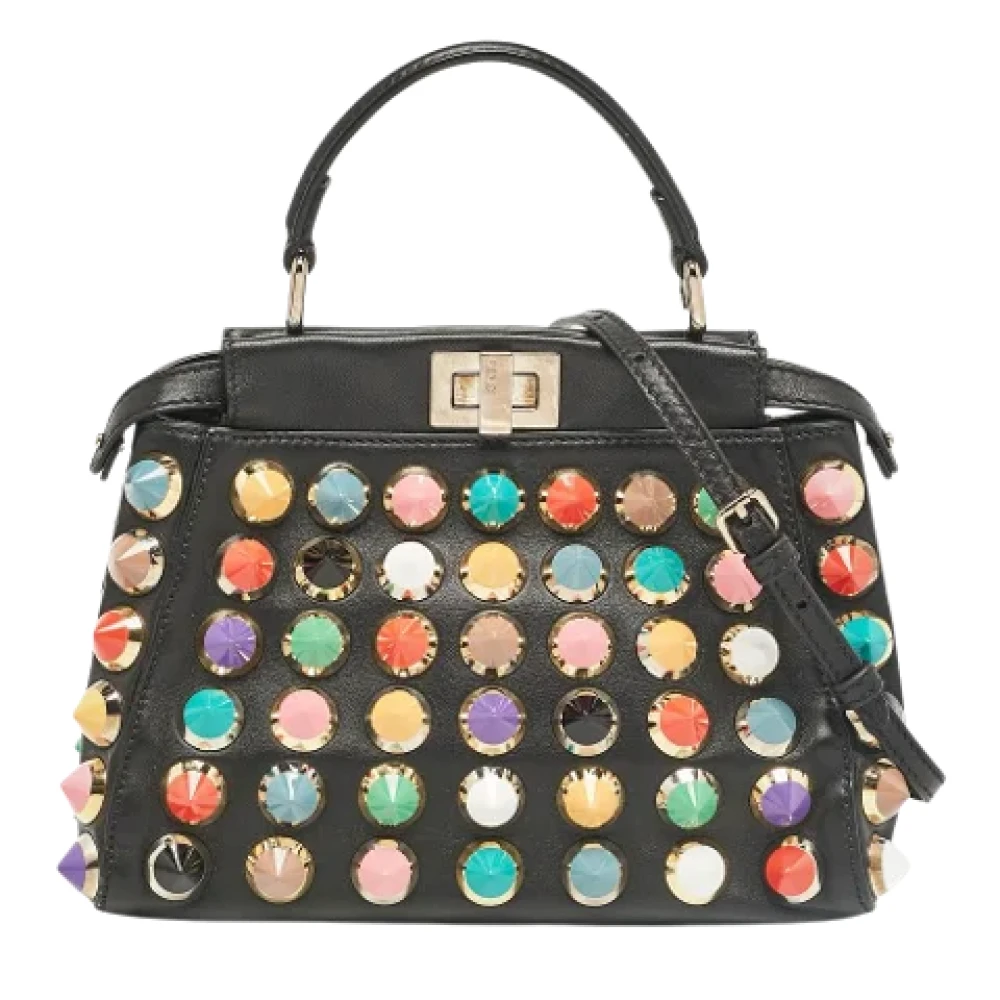 Fendi Vintage Pre-owned Leather handbags Black Dames