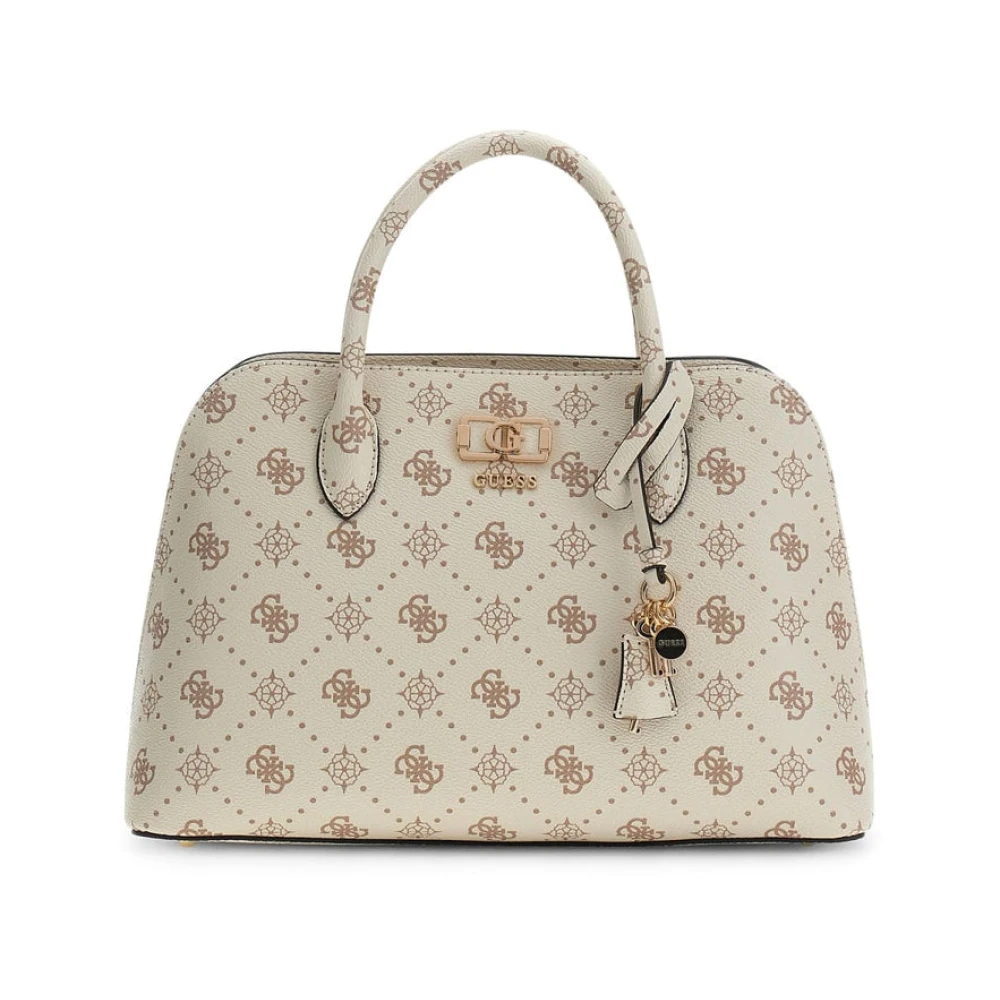 Guess Women's Beige Handbags, One Size, Emelie Logo Handbag