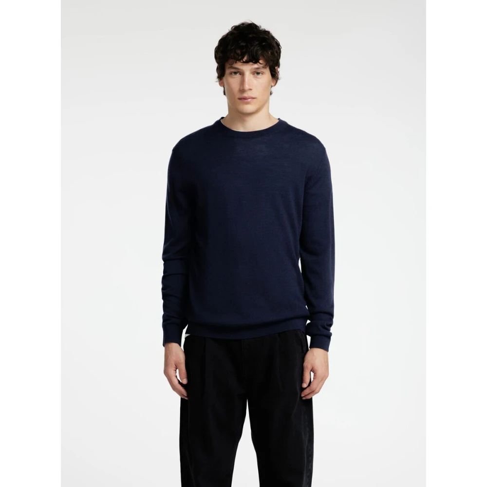 Selected Homme Lange mouw trui voor mannen Blue Heren