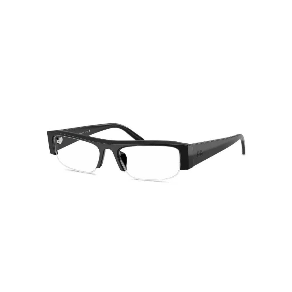 Miu Miu , Glasses, Female, Black, 51 Mm, Mu B07s Rectangle Sunglasses - Image 4