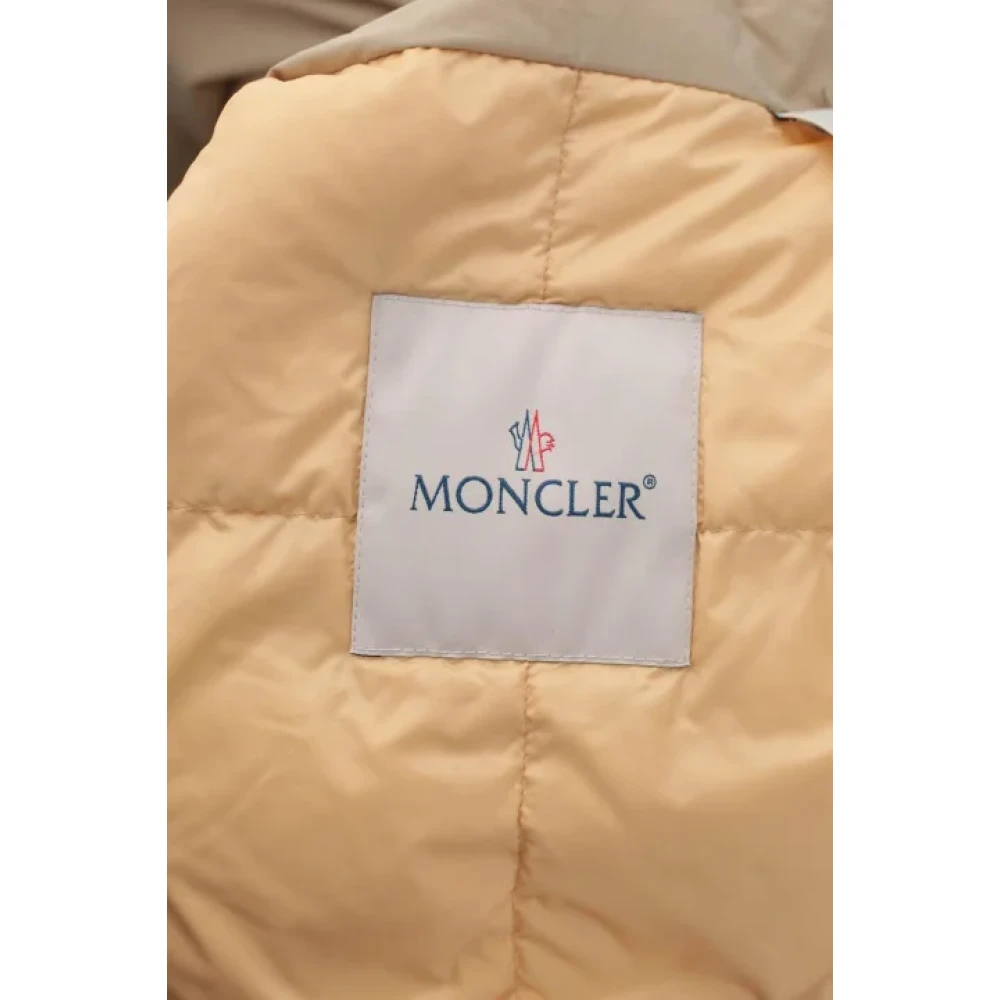 Moncler Pre-owned Polyester outerwear Yellow Dames