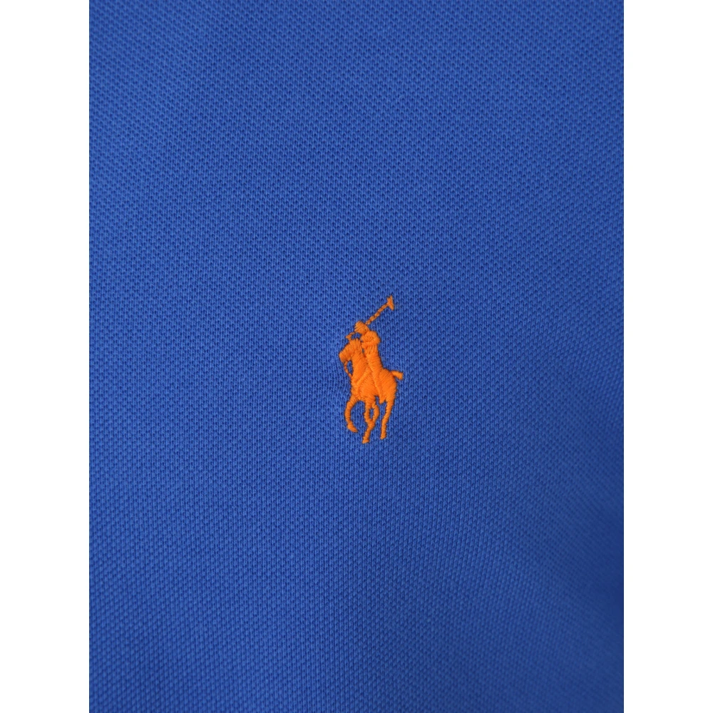 Polo Ralph Lauren Blauwe korte mouw gebreid Blue Heren