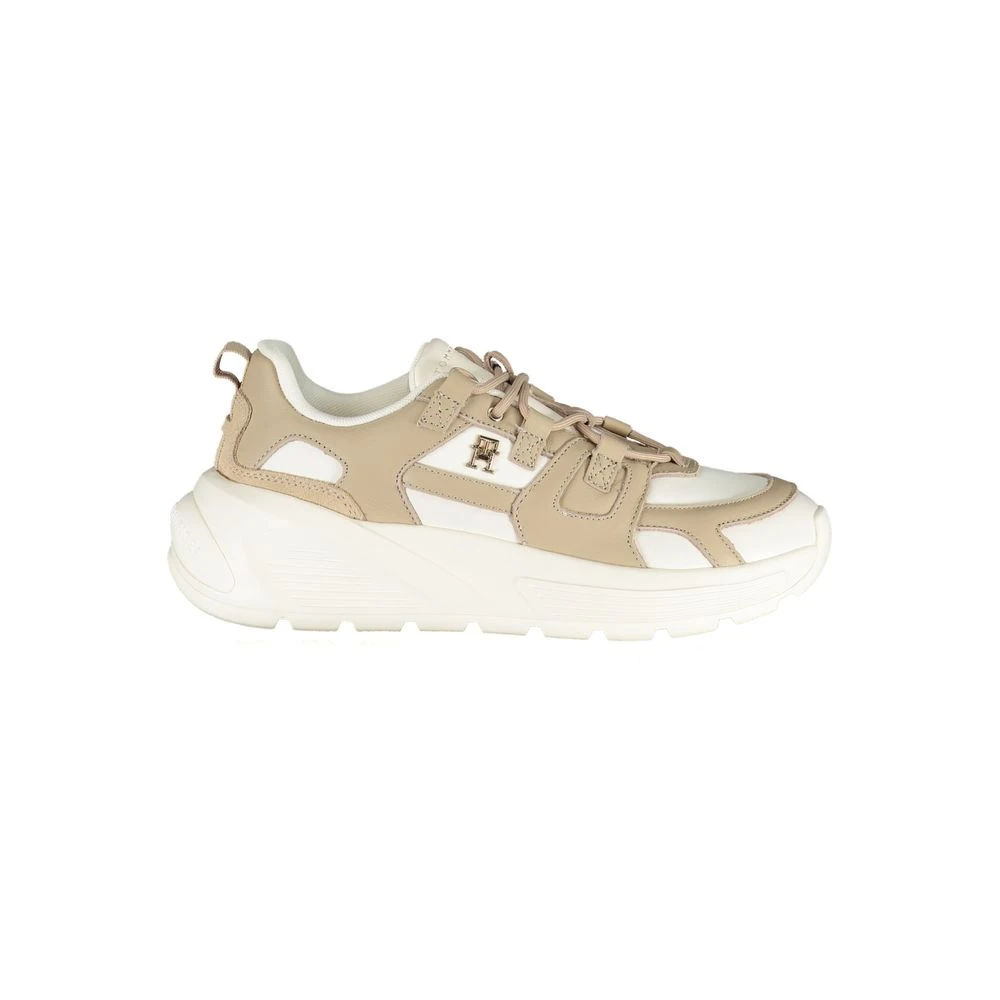 Tommy Hilfiger Women's Beige Polyethylene Sneaker