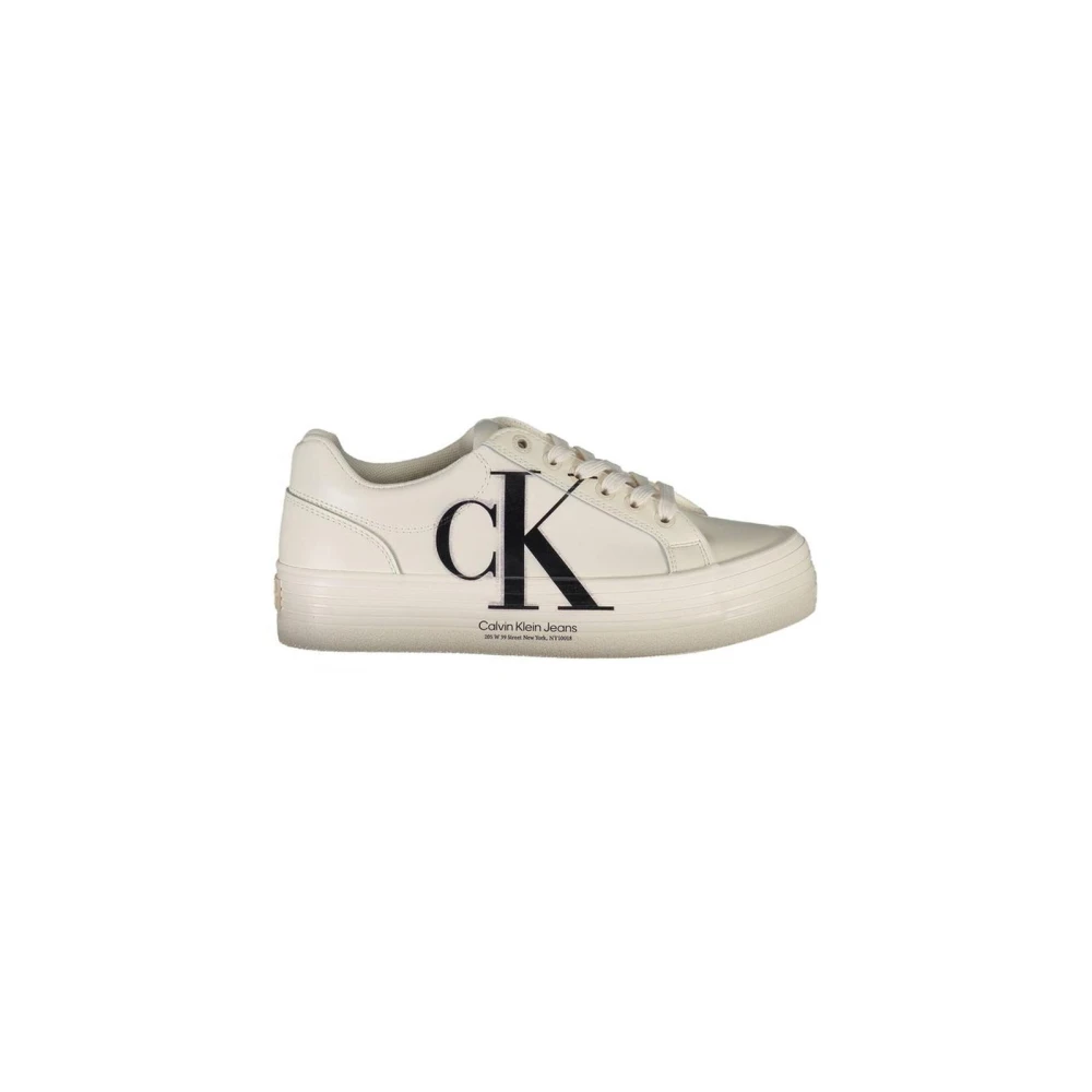 Calvin Klein Women's White Platform Sneaker Casual Comfort - Sneakers - 7 Uk- Shoes