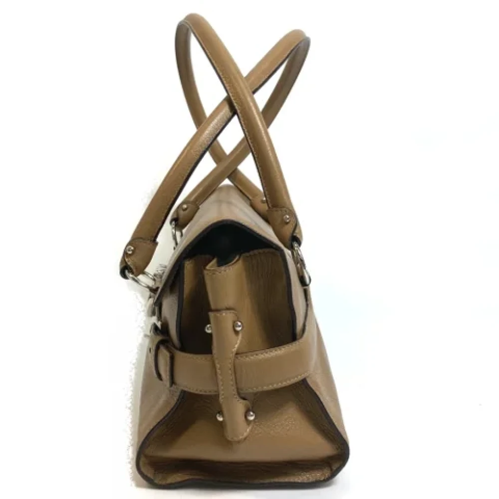 Salvatore Ferragamo Pre-owned Leather handbags Brown Dames