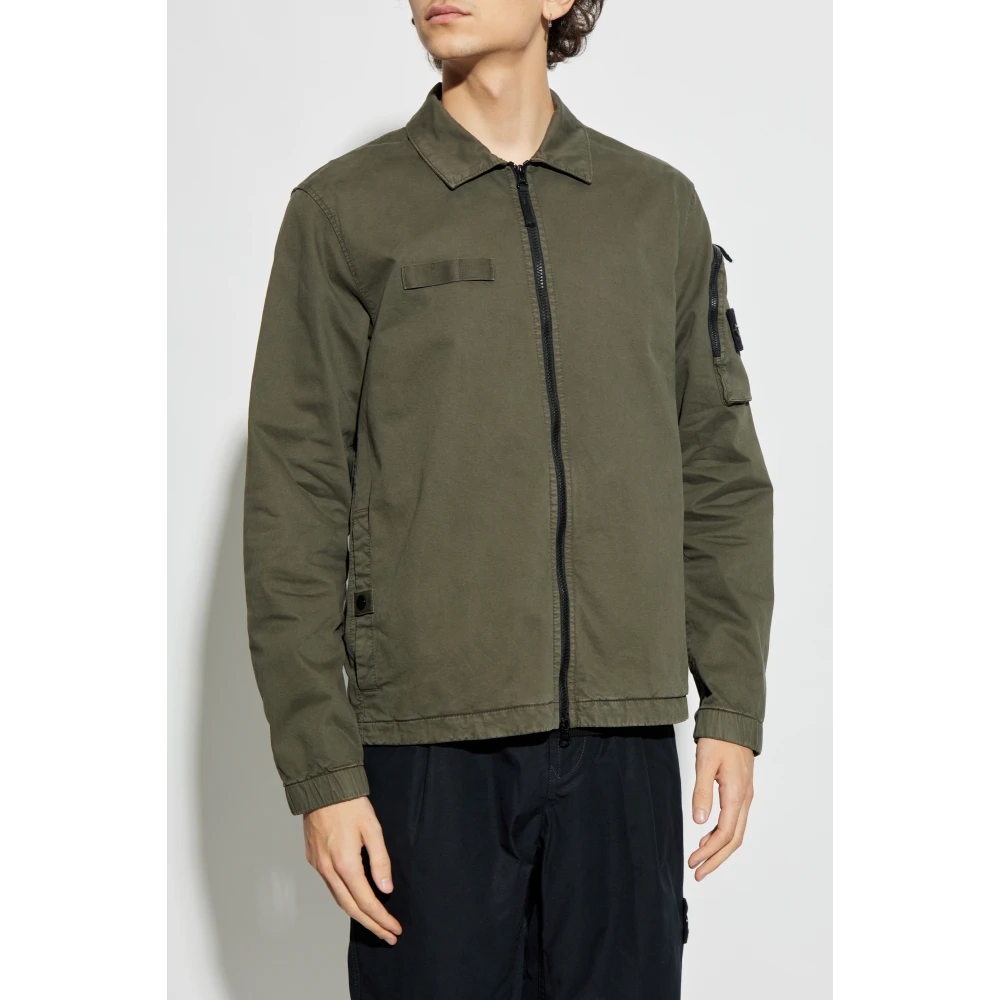 Stone Island Shirt met logo Green Heren
