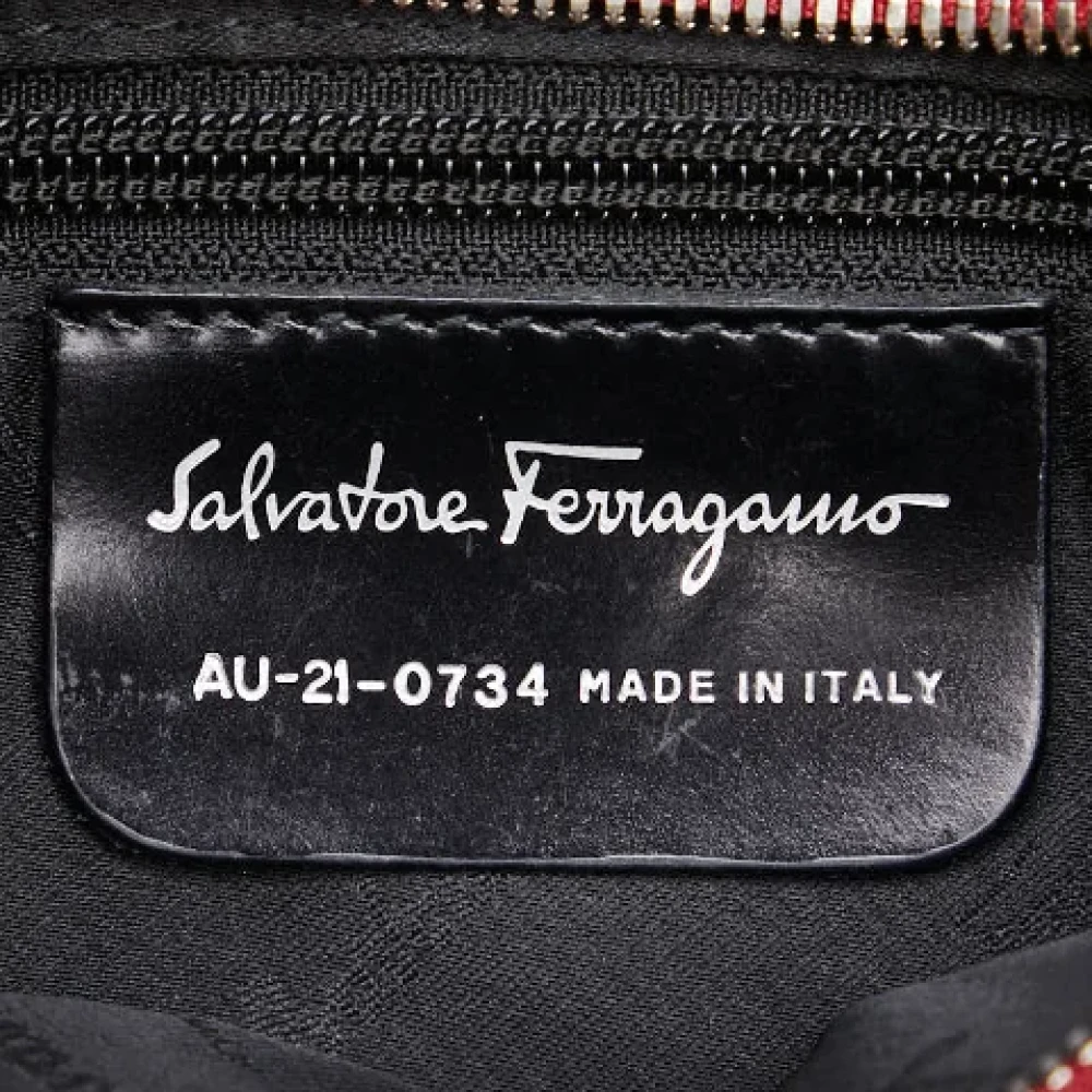 Salvatore Ferragamo Pre-owned Canvas handbags Black Dames