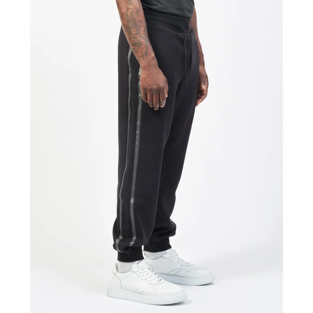 Guess Zwarte Joggerbroek met Logoprint Black Heren