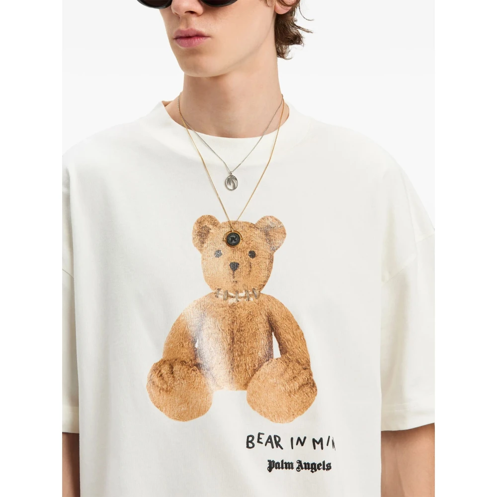 Palm Angels Bear in Mind T-shirt White Heren