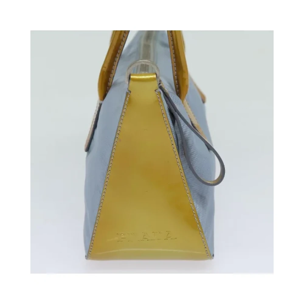 Prada Vintage Pre-owned Nylon handbags Blue Dames