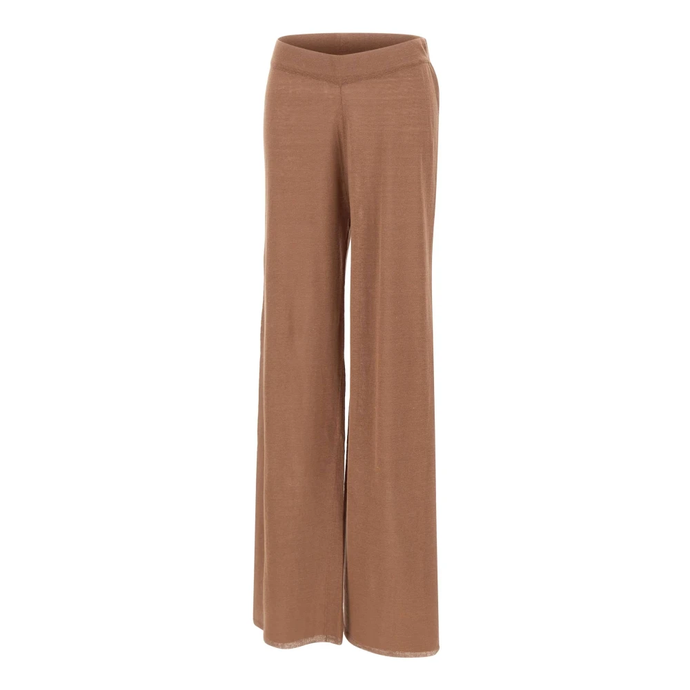 Kangra Brown Straight Trousers - Female - Straight Trousers - L - Trousers