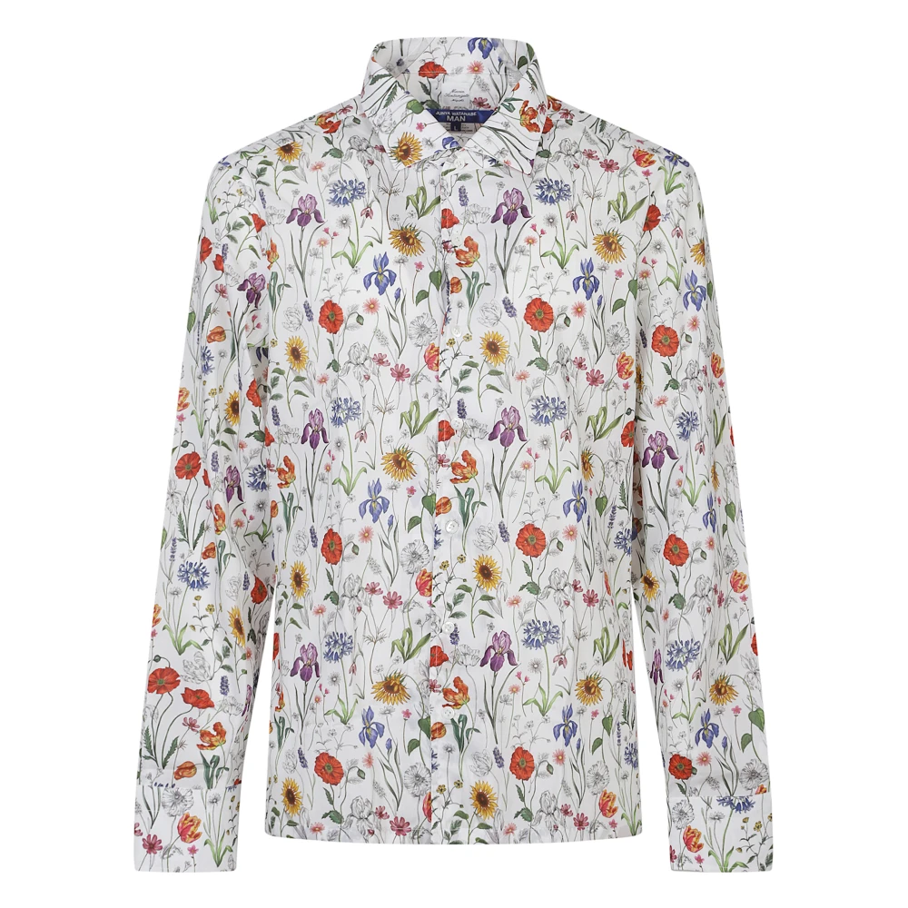 Junya Watanabe Multicolor Floral Print Shirt - Male - Casual Shirts - L - Shirts