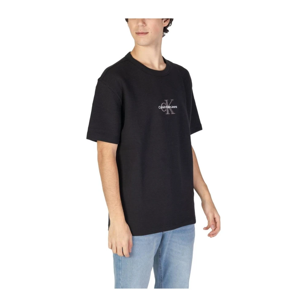 Calvin Klein Jeans Geregenereerd Katoenen T-Shirt Black Heren