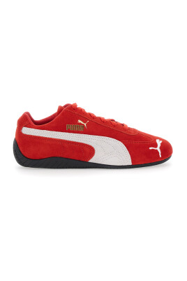 sneakers-rouges-bout-rond-logo-imprime
