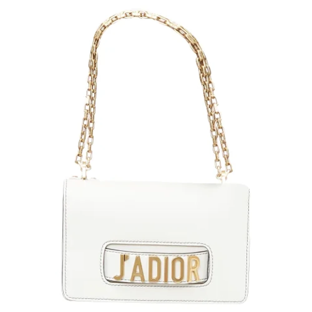 Dior Vintage Pre-owned Leather crossbody-bags White Dames