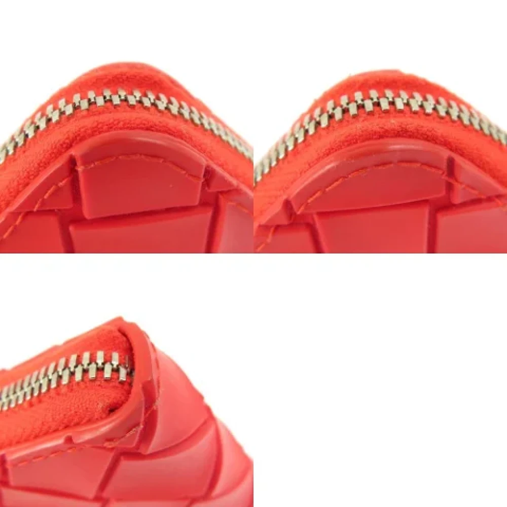 Bottega Veneta Vintage Pre-owned Fabric wallets Red Dames