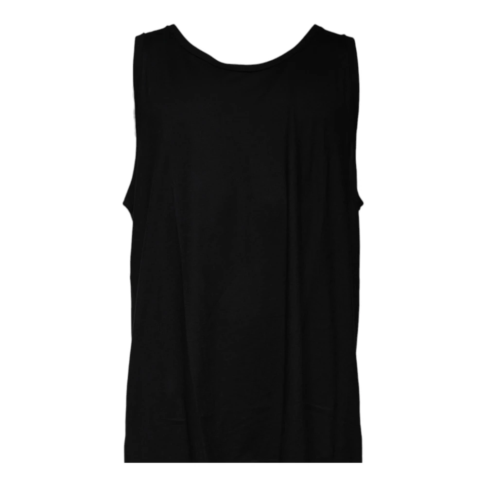 Dolce & Gabbana Zwarte Katoenen Tanktop Black Heren