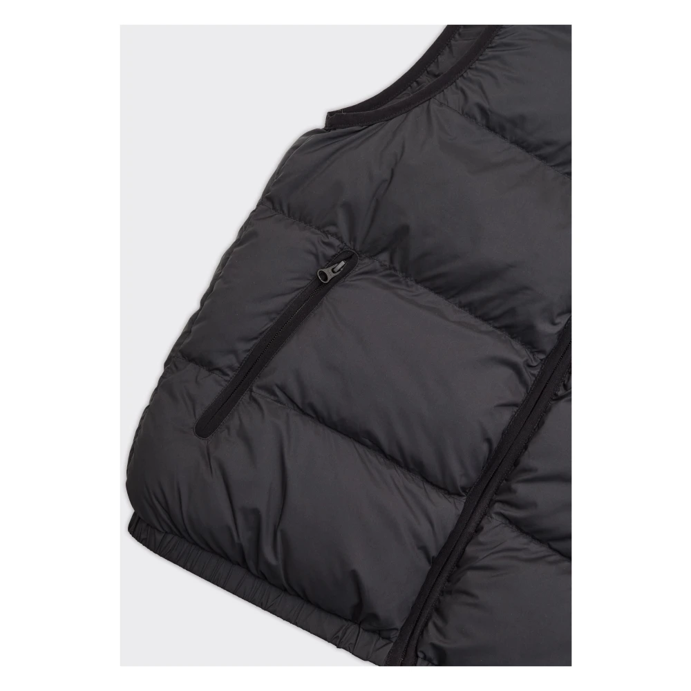 Les Deux Gewatteerd vest in zwart Black Heren