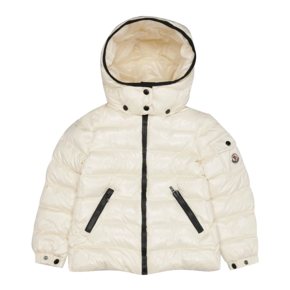 Moncler Girls Beige Winter Jackets, 8 Y, Quilted Kids Coat