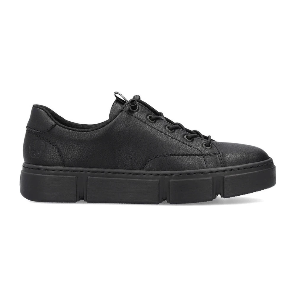 Rieker Women's Black Sneakers, 5 Uk, Trainers