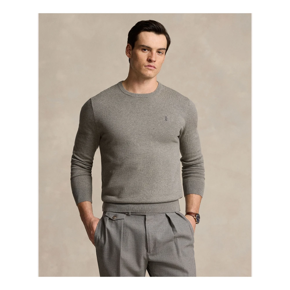 Ralph Lauren Rondgebreide trui Beige Heren