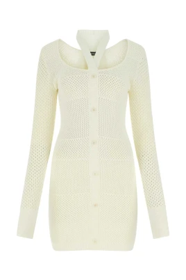 Stretch Knit Midi Klänning