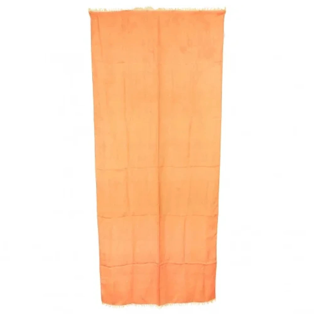 Hermès Vintage Pre-owned Silk scarves Orange Dames