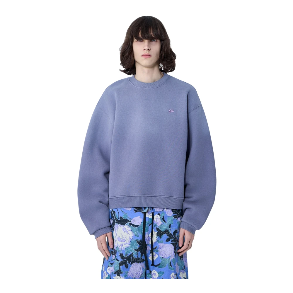 Erl Hombre Morado Sudaderas, Púrpura, Talla: L