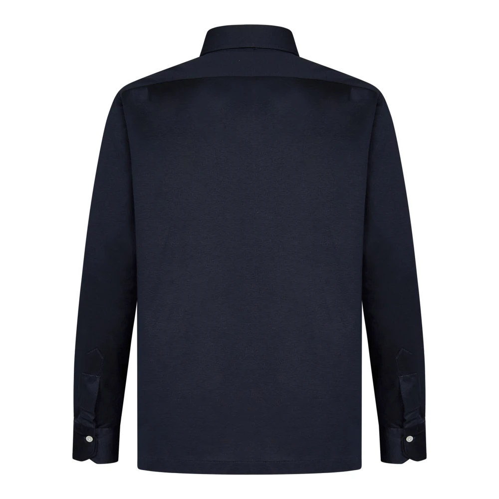 Kiton Navy Blue Polo Shirt Herenkleding Blue Heren