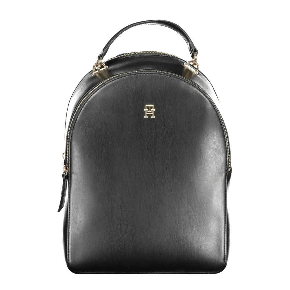 Tommy Hilfiger Zwarte damesrugzak met verstelbare bandjes Black Dames