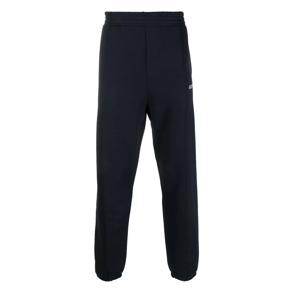Tommy Hilfiger Men's Blue Sweatpants, M, Monotype Logo-Embroidered Track Trousers