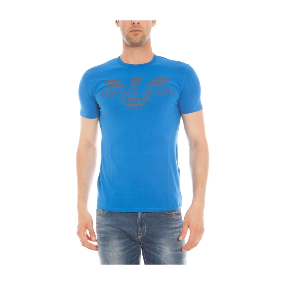 Armani Jeans Men's Blue T-Shirt Sweatshirt