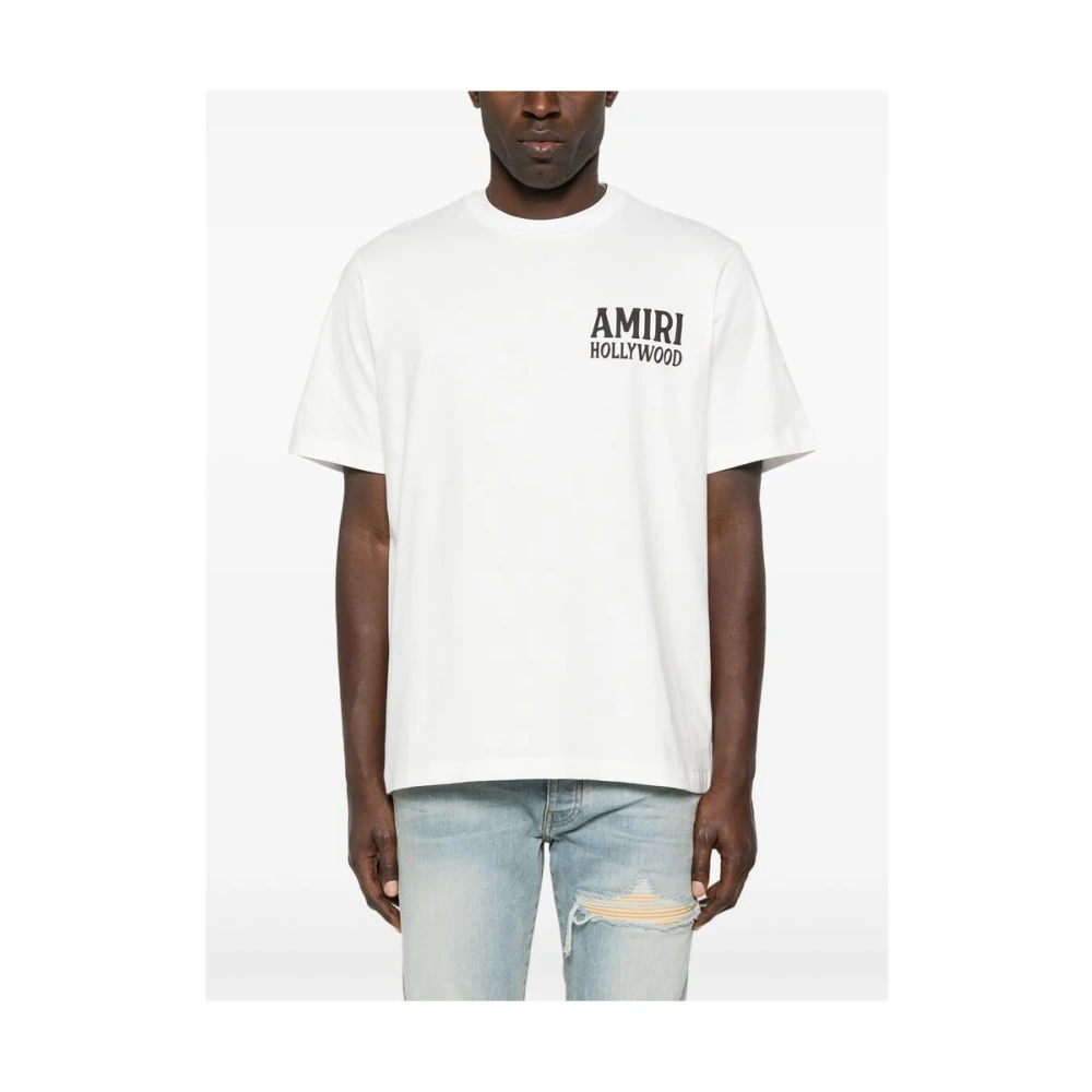 Amiri Jazz Wolf Crewneck T-shirt White Heren