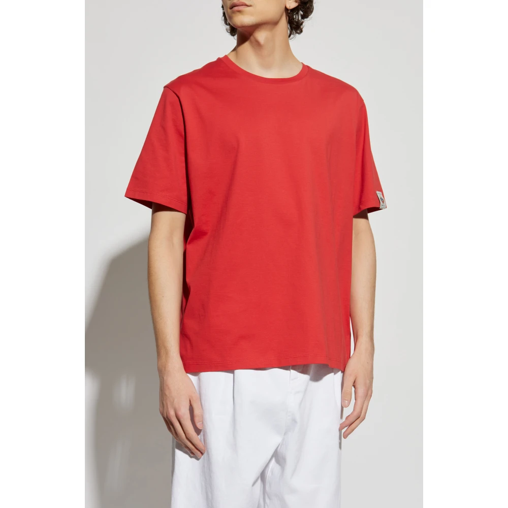 Bally Katoenen T-shirt Red Heren