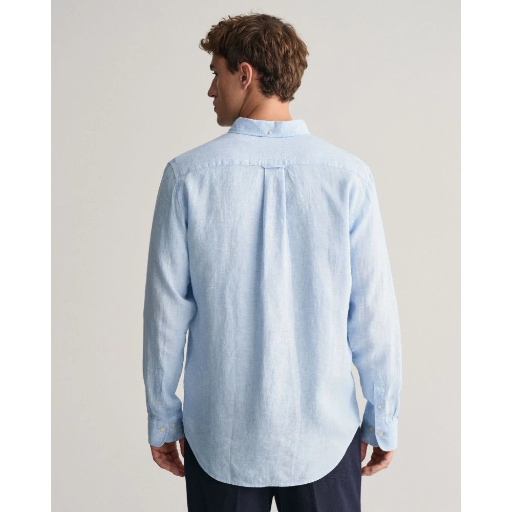 Gant Casual Shirts Blue Heren