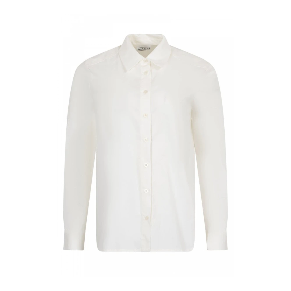 Masai Klassieke Shirt Maimma Jet Stream White Dames