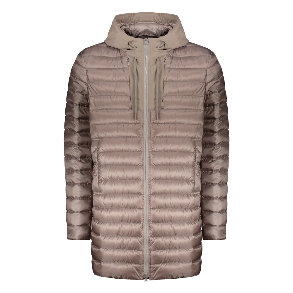 Herno Gewatteerde donsjas met capuchon Beige Heren